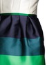 Detail View - Click To Enlarge - LANVIN - Colourblock stripe Duchesse satin fitted dress