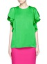 Main View - Click To Enlarge - LANVIN - Ruffle sleeve satin crepe top