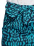 Detail View - Click To Enlarge - LANVIN - Draped bow leopard print skirt
