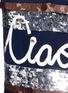 Detail View - Click To Enlarge - LANVIN - 'Ciao' slogan sequin stripe T-shirt