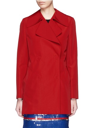 Detail View - Click To Enlarge - LANVIN - Sash waist faille trench coat