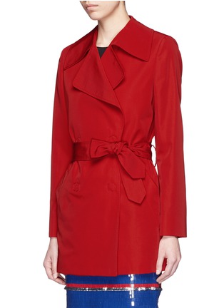 Front View - Click To Enlarge - LANVIN - Sash waist faille trench coat
