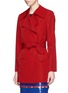 Front View - Click To Enlarge - LANVIN - Sash waist faille trench coat