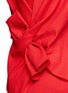 Detail View - Click To Enlarge - LANVIN - Draped bow stretch linen dress