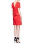 Back View - Click To Enlarge - LANVIN - Draped bow stretch linen dress