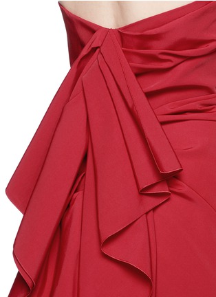 Detail View - Click To Enlarge - LANVIN - Cascade ruffle strapless faille gown