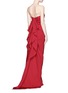 Back View - Click To Enlarge - LANVIN - Cascade ruffle strapless faille gown