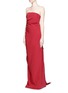 Front View - Click To Enlarge - LANVIN - Cascade ruffle strapless faille gown