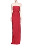 Main View - Click To Enlarge - LANVIN - Cascade ruffle strapless faille gown