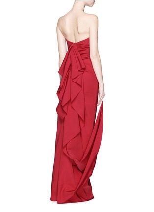 Figure View - Click To Enlarge - LANVIN - Cascade ruffle strapless faille gown