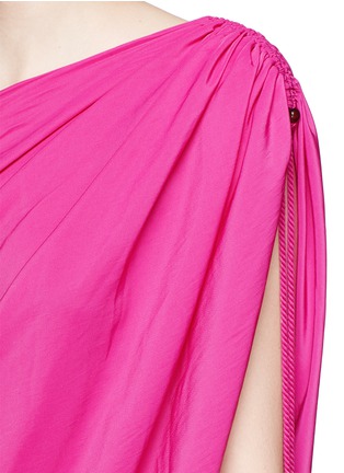 Detail View - Click To Enlarge - LANVIN - Tassel cord one-shoulder drape dress