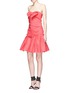 Figure View - Click To Enlarge - LANVIN - Draped bow stretch organza dress