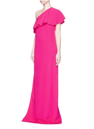 Figure View - Click To Enlarge - LANVIN - Ruffle one-shoulder cady gown