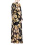 Back View - Click To Enlarge - LANVIN - Leopard devoré floral print silk chiffon dress