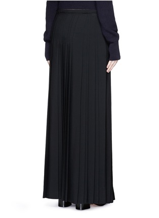 Back View - Click To Enlarge - CHLOÉ - Pleat crepe maxi wrap skirt