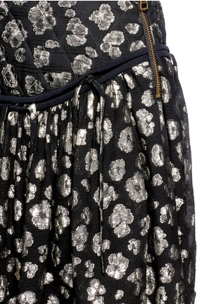 Detail View - Click To Enlarge - CHLOÉ - Tassel leopard fil coupé mini skirt