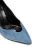 Detail View - Click To Enlarge - GIORGIO ARMANI SHOES - Wavy topline suede pumps