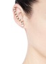 Figure View - Click To Enlarge - ERICKSON BEAMON - 'Pearly Queen' faux pearl creeper earrings