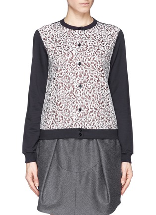 Main View - Click To Enlarge - CARVEN - Guipure lace cotton cardigan