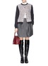 Figure View - Click To Enlarge - CARVEN - Guipure lace cotton cardigan