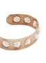 Detail View - Click To Enlarge - DELFINA DELETTREZ - 'Complex Roll In Stones' freshwater pearl gold silver bangle