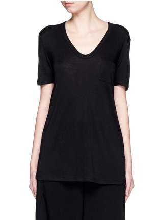 Main View - Click To Enlarge - T BY ALEXANDER WANG - Rayon jersey T-shirt