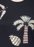 Detail View - Click To Enlarge - VALENTINO GARAVANI - Palm tree and bird bonded motif T-shirt