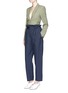 Figure View - Click To Enlarge - STELLA MCCARTNEY - 'Benni' paperbag waist pants
