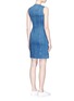 Back View - Click To Enlarge - STELLA MCCARTNEY - Button front stretch denim dress