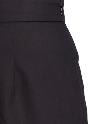 Detail View - Click To Enlarge - SHUSHU/TONG - Asymmetric ruffle cotton pencil skirt