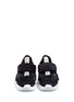 Front View - Click To Enlarge - MSGM - Faux fur trim suede neoprene sneakers