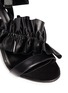Detail View - Click To Enlarge - MSGM - Ruffle strap leather sandals
