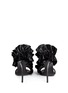 Back View - Click To Enlarge - MSGM - Ruffle strap leather sandals