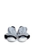 Front View - Click To Enlarge - MSGM - Oversized ruffle front reflective skate slip-ons