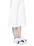 Figure View - Click To Enlarge - MSGM - Oversized ruffle front reflective skate slip-ons