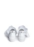 Back View - Click To Enlarge - MSGM - Oversized ruffle front leather skate slip-ons