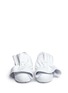 Front View - Click To Enlarge - MSGM - Oversized ruffle front leather skate slip-ons