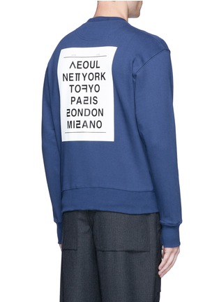 Back View - Click To Enlarge - NEWKIDZ - 'Love City London' print unisex cotton sweatshirt