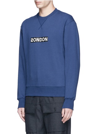 Front View - Click To Enlarge - NEWKIDZ - 'Love City London' print unisex cotton sweatshirt