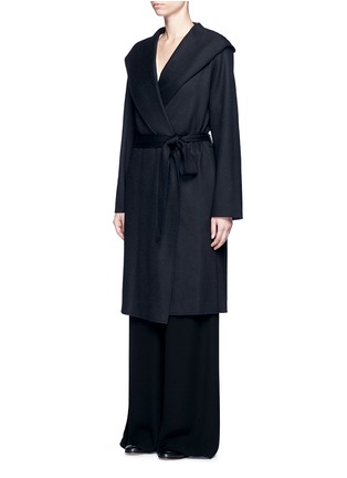 Front View - Click To Enlarge - THE ROW - 'Marney' belted virgin wool blend coat