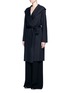 Front View - Click To Enlarge - THE ROW - 'Marney' belted virgin wool blend coat