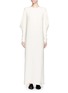Main View - Click To Enlarge - THE ROW - 'Sely' net trim peaked sleeve maxi dress