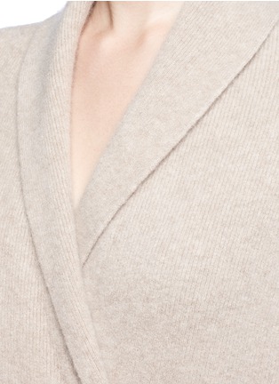 Detail View - Click To Enlarge - THE ROW - 'Fontaine' mock wrap cashmere blend top