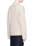 Back View - Click To Enlarge - THE ROW - 'Fontaine' mock wrap cashmere blend top
