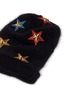Detail View - Click To Enlarge - VENNA - Crystal pavé star appliqué angora blend knit beanie