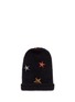 Figure View - Click To Enlarge - VENNA - Crystal pavé star appliqué angora blend knit beanie