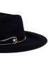 Detail View - Click To Enlarge - VENNA - Embellished star chain wool felt fedora hat