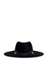 Main View - Click To Enlarge - VENNA - Embellished star chain wool felt fedora hat