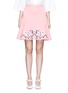 Main View - Click To Enlarge - PETER PILOTTO - Tribal embroidery cady crepe virgin wool skirt