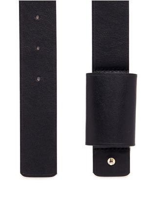 Detail View - Click To Enlarge - MAISON BOINET - Buckle-less leather belt